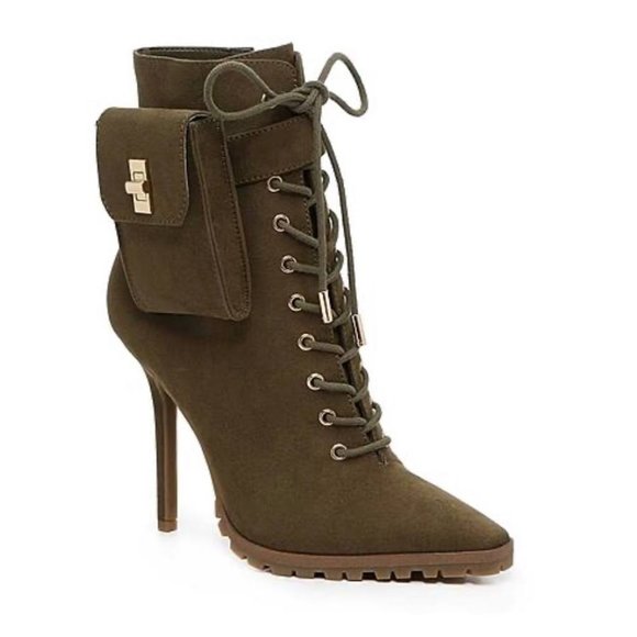 Jlo Green Jaylah Stiletto Boots Size 11M - Picture 1 of 4